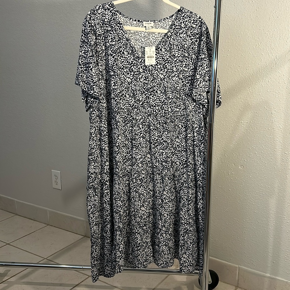 J. Crew Factory short sleeve tiered dress size 3x